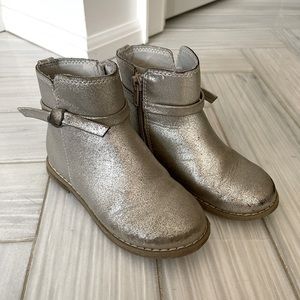 Gap Toddler Girls Metallic Booties Size 10